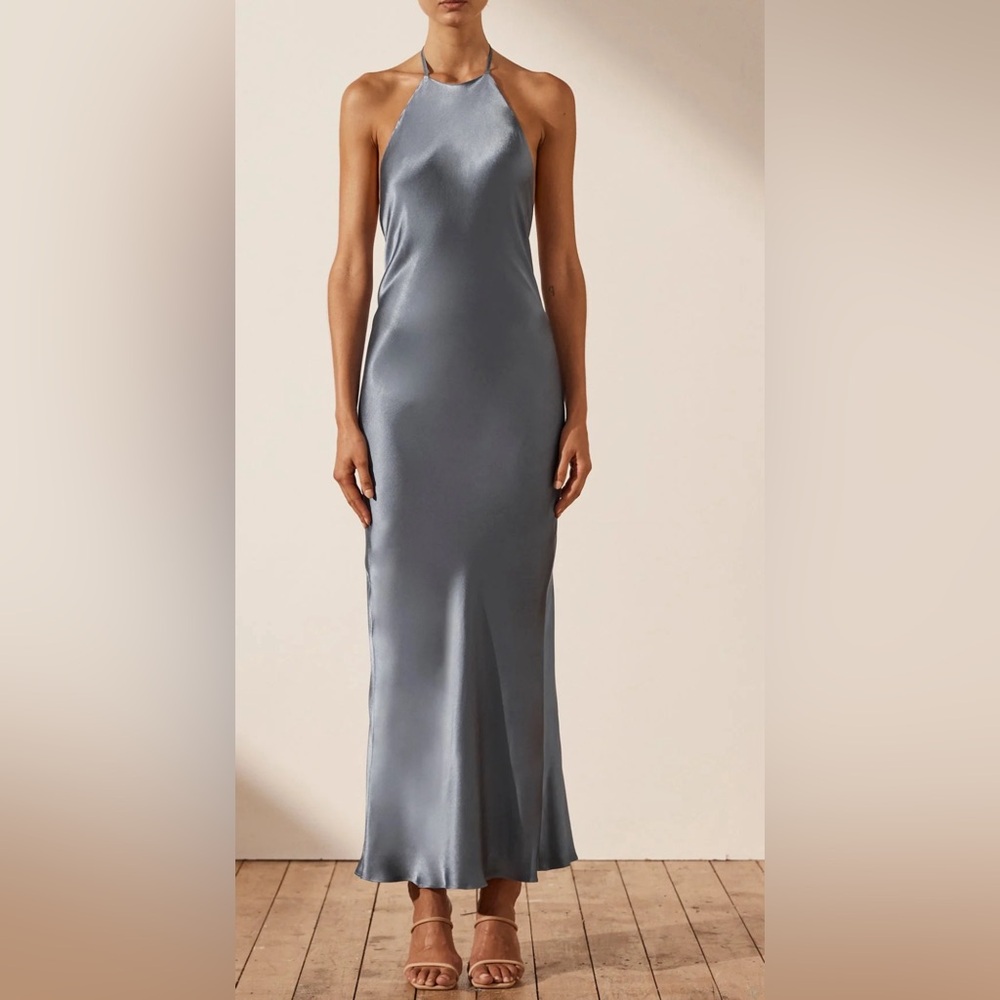 Shona Joy La Lune Low Back Halter Dress